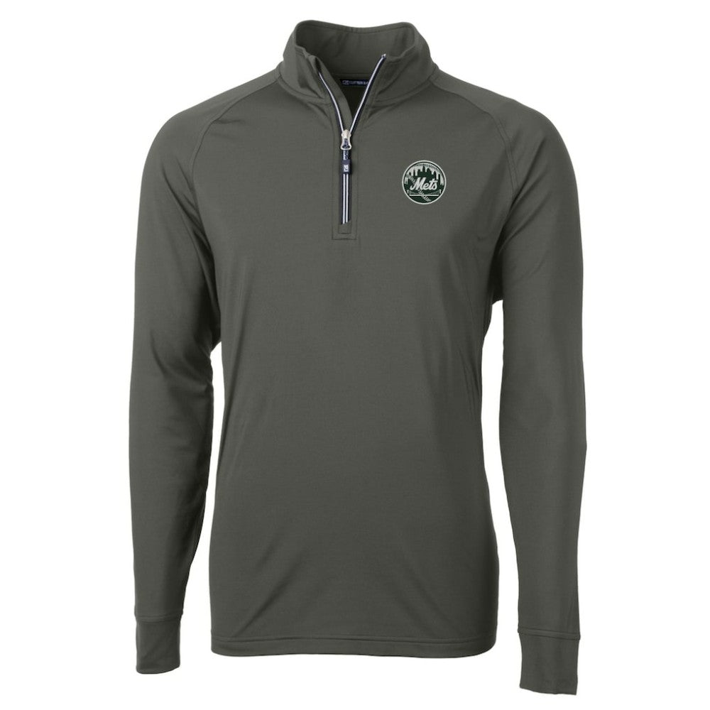 New York Mets Cutter & Buck Adapt Eco Raglan Quarter-Zip Jacket Online