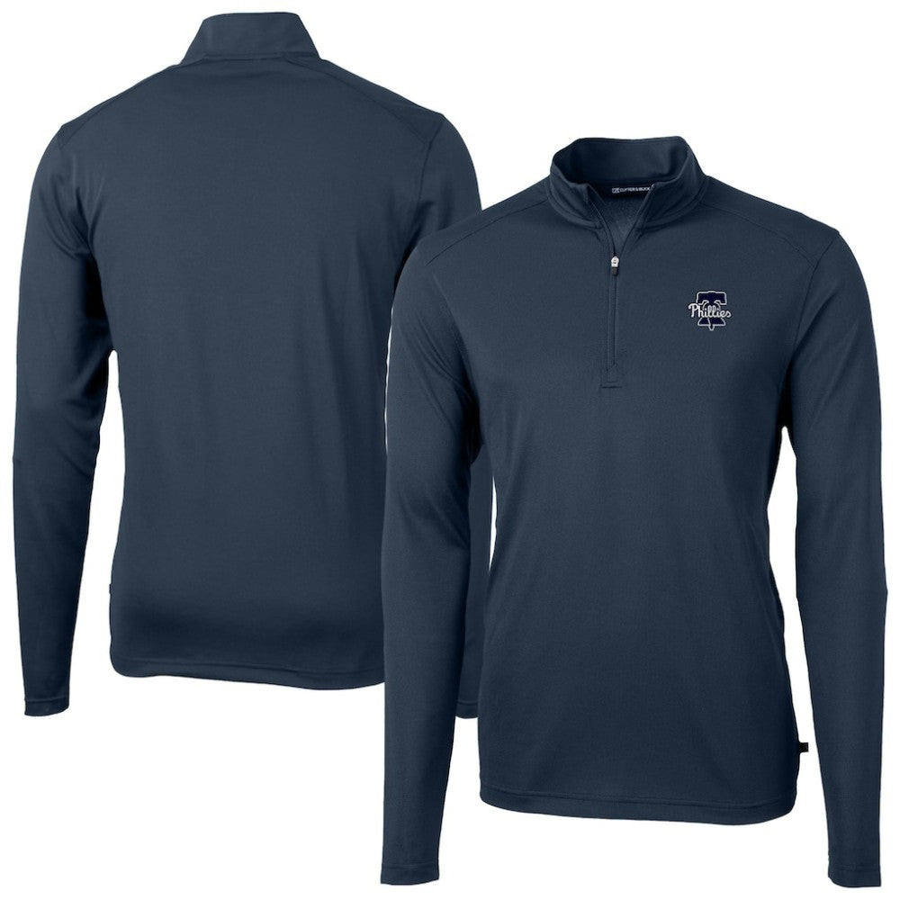 Philadelphia Phillies Cutter & Buck Virtue Eco Pique Quarter-Zip Jacket discount