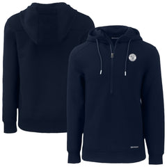 Milwaukee Brewers Cutter & Buck Roam Eco Recycled Tri-Blend Half-Zip Hoodie Clearance