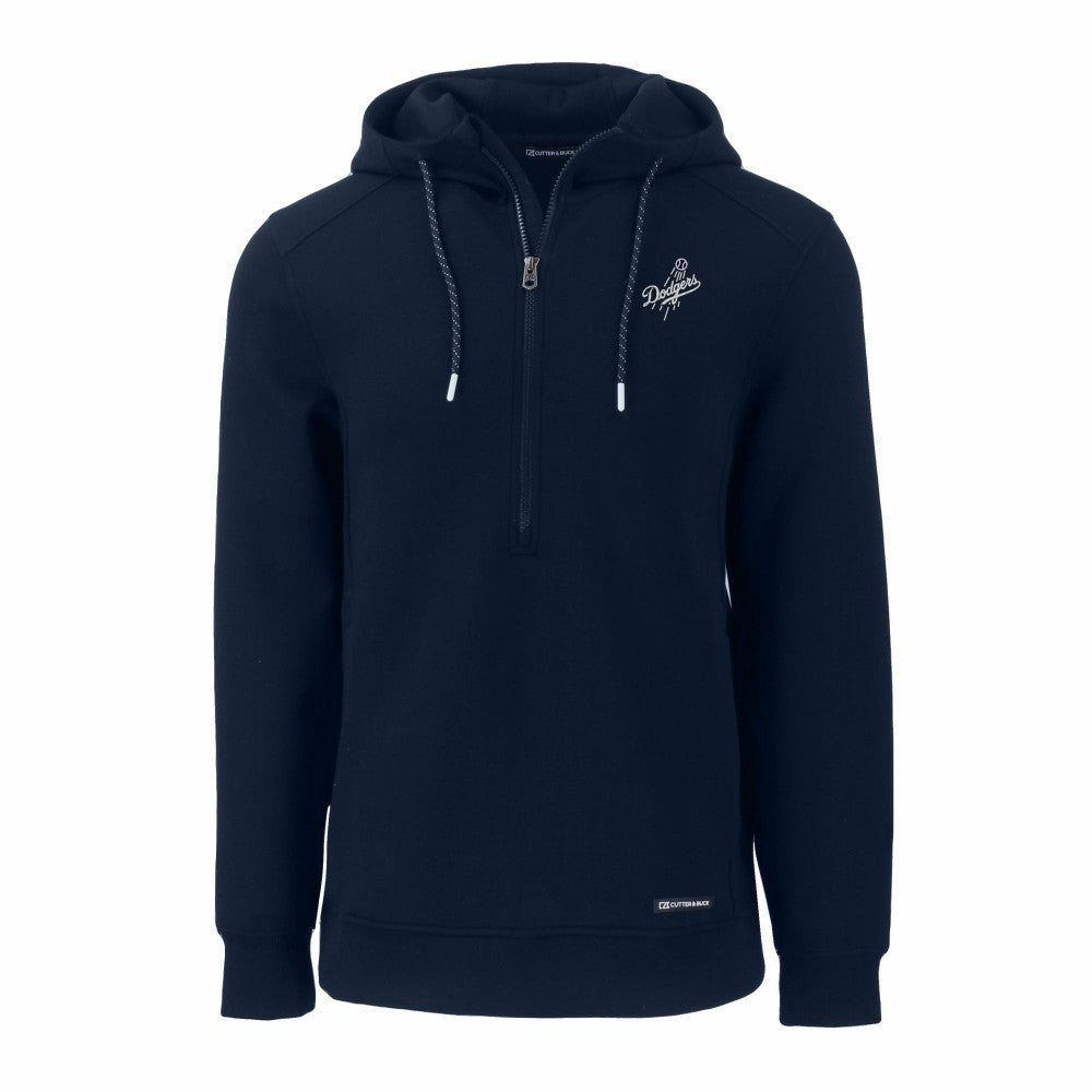 Los Angeles Dodgers Cutter & Buck Roam Eco Recycled Tri-Blend Half-Zip Hoodie discount