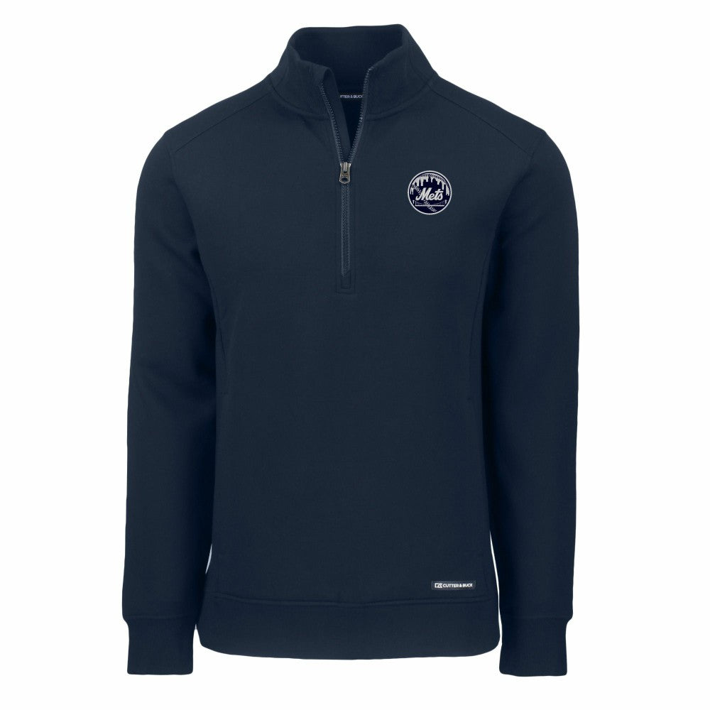 New York Mets Cutter & Buck Roam Eco Quarter-Zip Jacket Lifestyle