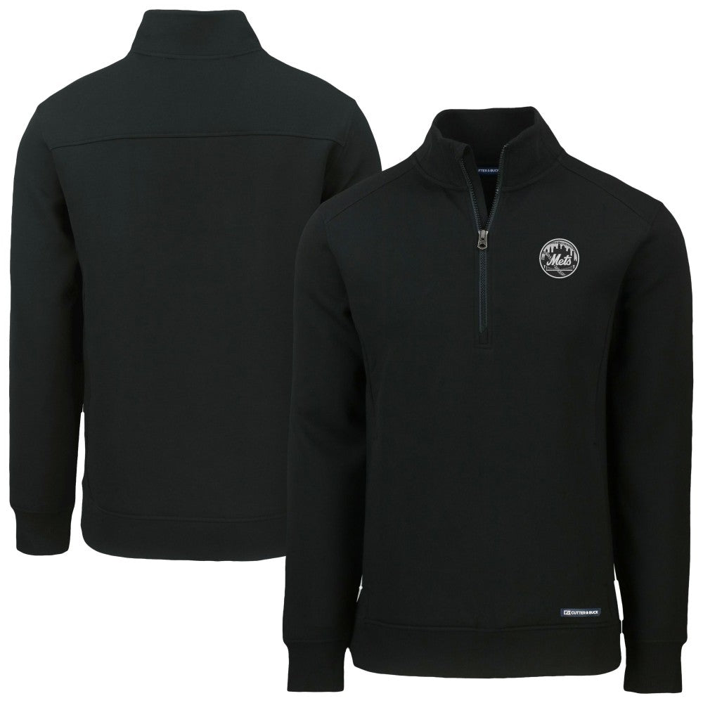 New York Mets Cutter & Buck Roam Eco Quarter-Zip Jacket Lifestyle