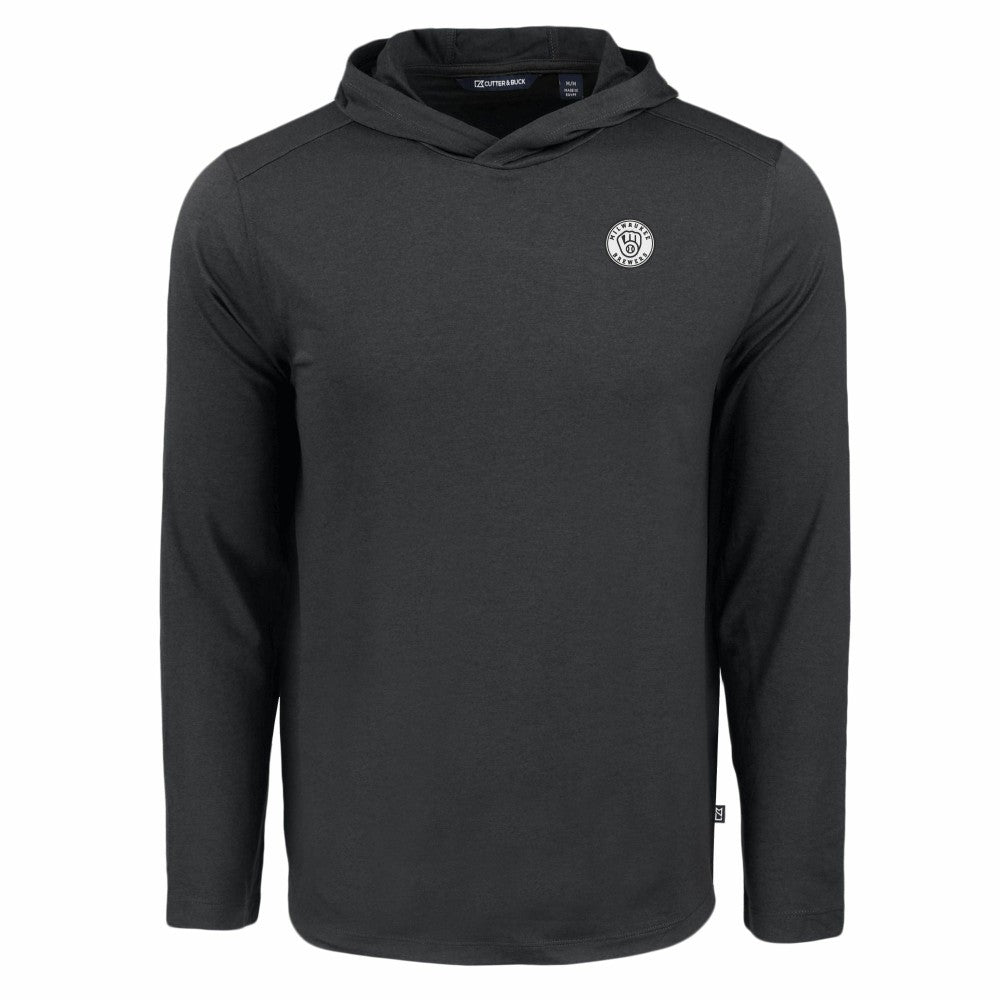 Milwaukee Brewers Cutter & Buck Coastline Epic Comfort Eco Recycled Hoodie T-Shirt On Sale