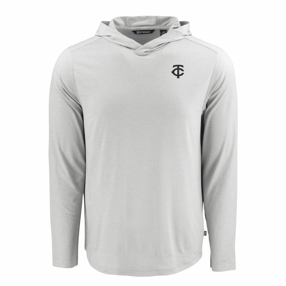 Minnesota Twins Cutter & Buck Coastline Epic Comfort Eco Recycled Hoodie T-Shirt On Sale