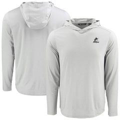 Miami Marlins Cutter & Buck Coastline Epic Comfort Eco Recycled Hoodie T-Shirt Sale