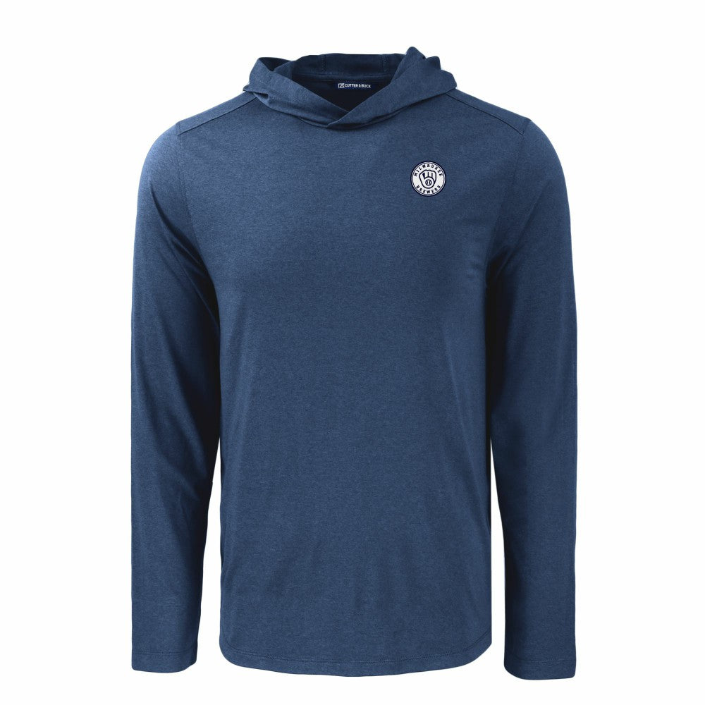 Milwaukee Brewers Cutter & Buck Coastline Epic Comfort Eco Recycled Hoodie T-Shirt Online