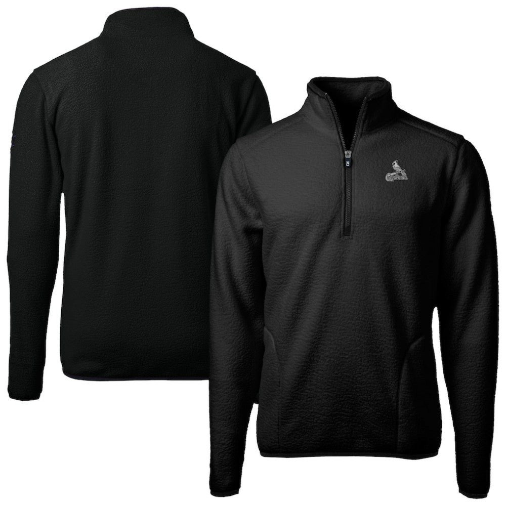 St. Louis Cardinals Cutter & Buck Cascade Eco Fleece Quarter-Zip Jacket for sale