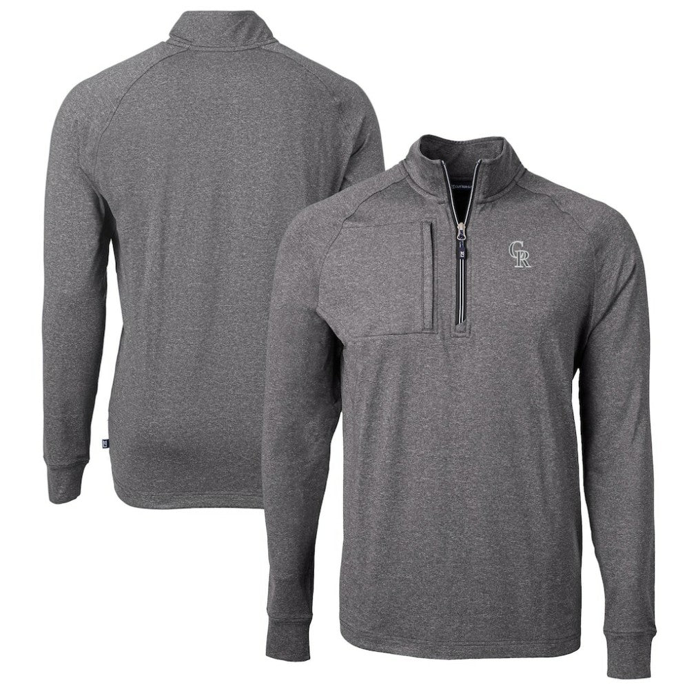 Colorado Rockies Cutter & Buck Big & Tall Adapt Eco Raglan Quarter-Zip Jacket Near Me