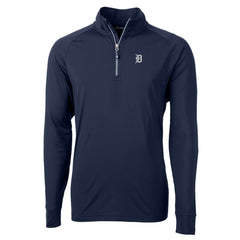 Detroit Tigers Cutter & Buck Big & Tall Adapt Eco DryTec Raglan Quarter-Zip Jacket Sale