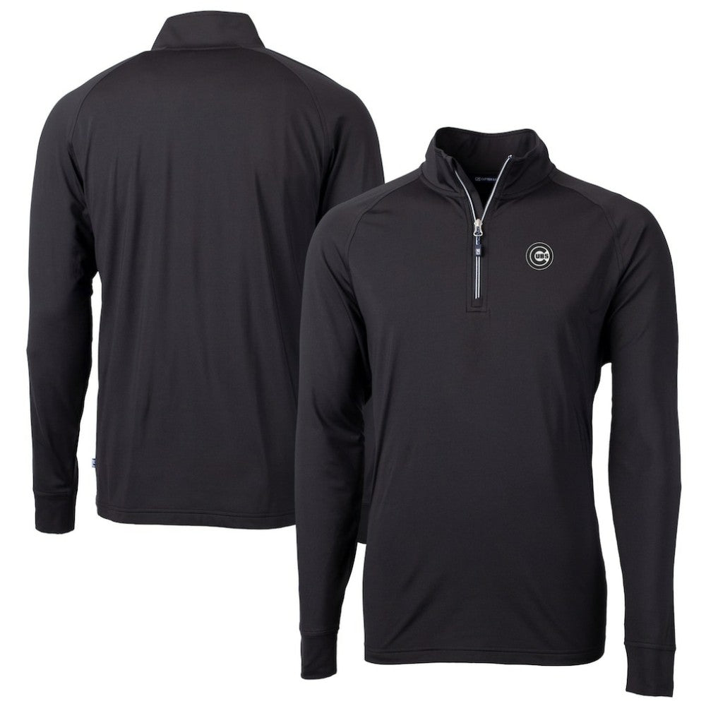 Chicago Cubs Cutter & Buck Big & Tall Adapt Eco DryTec Raglan Quarter-Zip Jacket Clearance