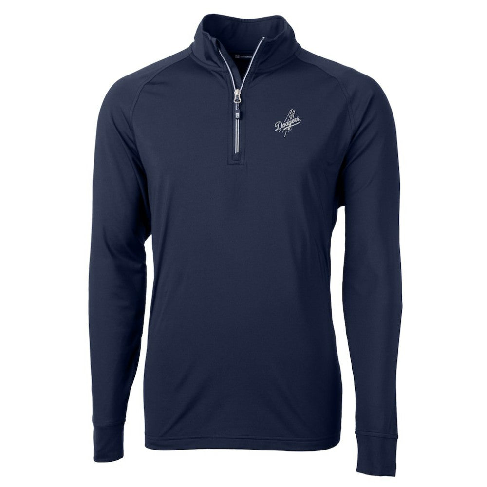 Los Angeles Dodgers Cutter & Buck Big & Tall Adapt Eco DryTec Raglan Quarter-Zip Jacket discount