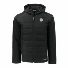 Milwaukee Brewers Cutter & Buck Big & Tall Evoke Hybrid Eco Softshell Recycled Full-Zip Hooded PrimaLoft Jacket discount