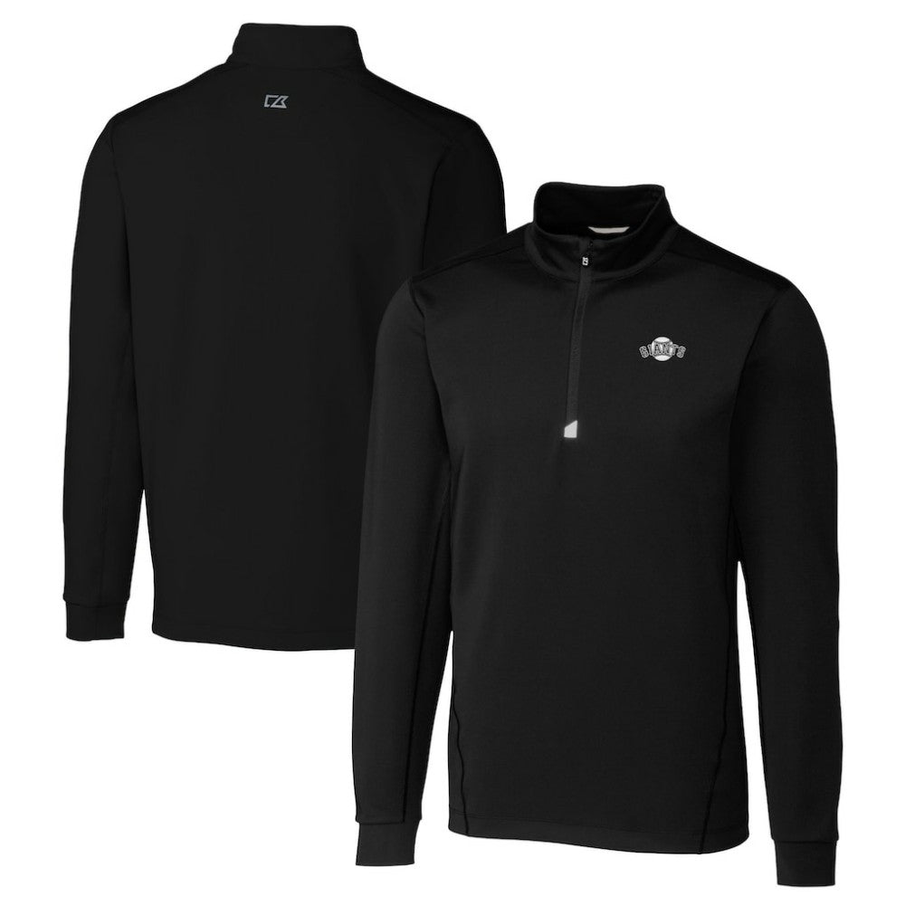 San Francisco Giants Cutter & Buck Big & Tall Traverse DryTec Quarter-Zip Jacket Lifestyle