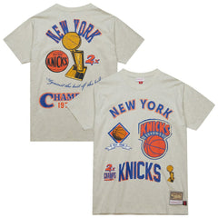 Mitchell & Ness - New York Knicks Hardwood Classics Legacy Defined Retro Championship T-Shirt - Oatmeal