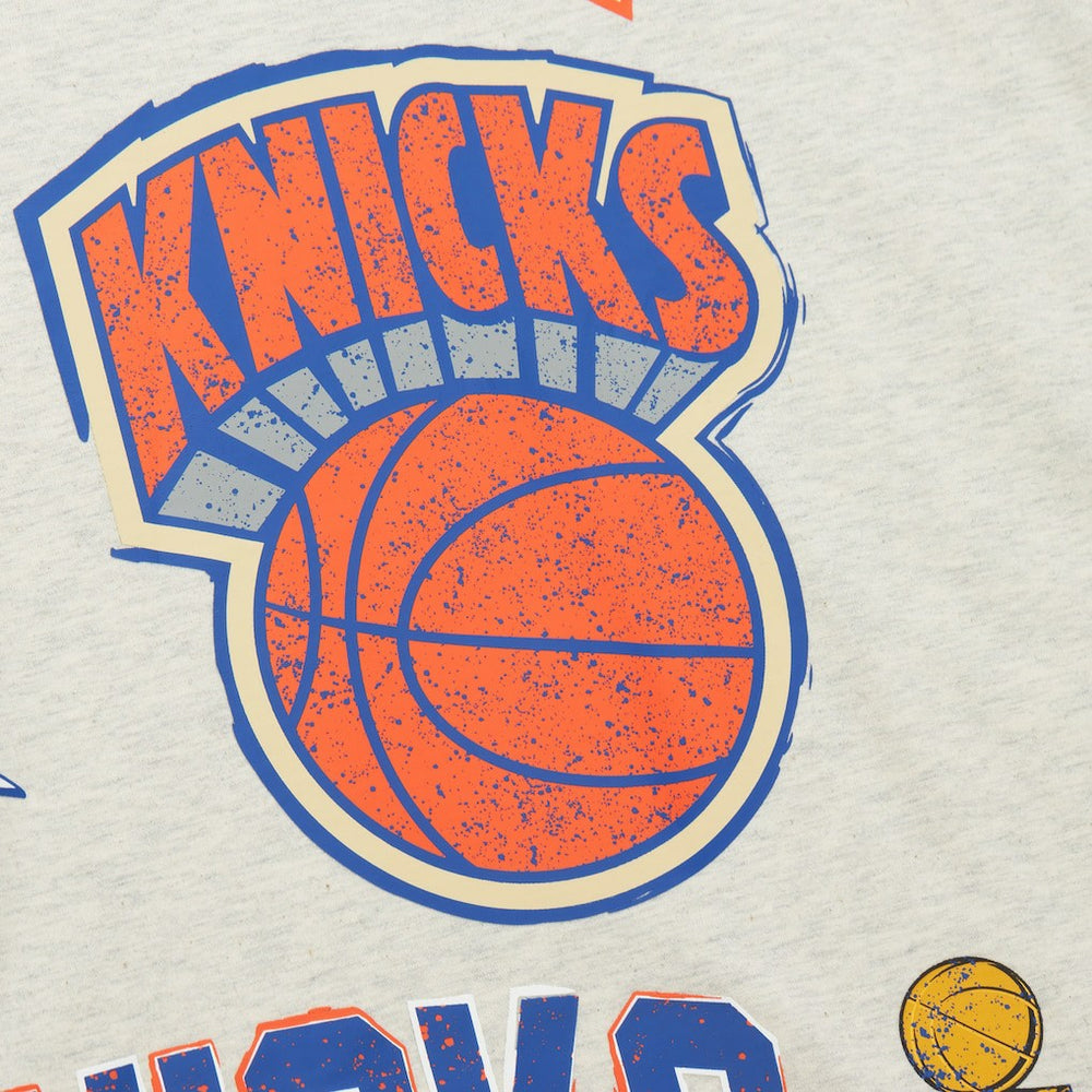 Mitchell & Ness - New York Knicks Hardwood Classics Legacy Defined Retro Championship T-Shirt - Oatmeal