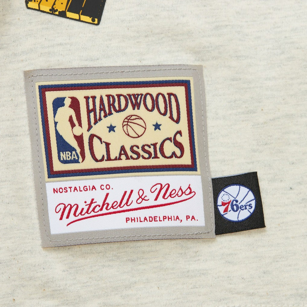 Mitchell & Ness - Philadelphia 76ers Hardwood Classics Legacy Defined Retro Championship T-Shirt - Oatmeal