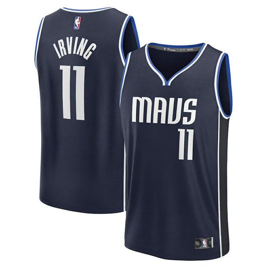 Kyrie Irving Dallas Mavericks Fast Break Replica Player Jersey sale - Statement Editi- Navy | NBA Jerseys