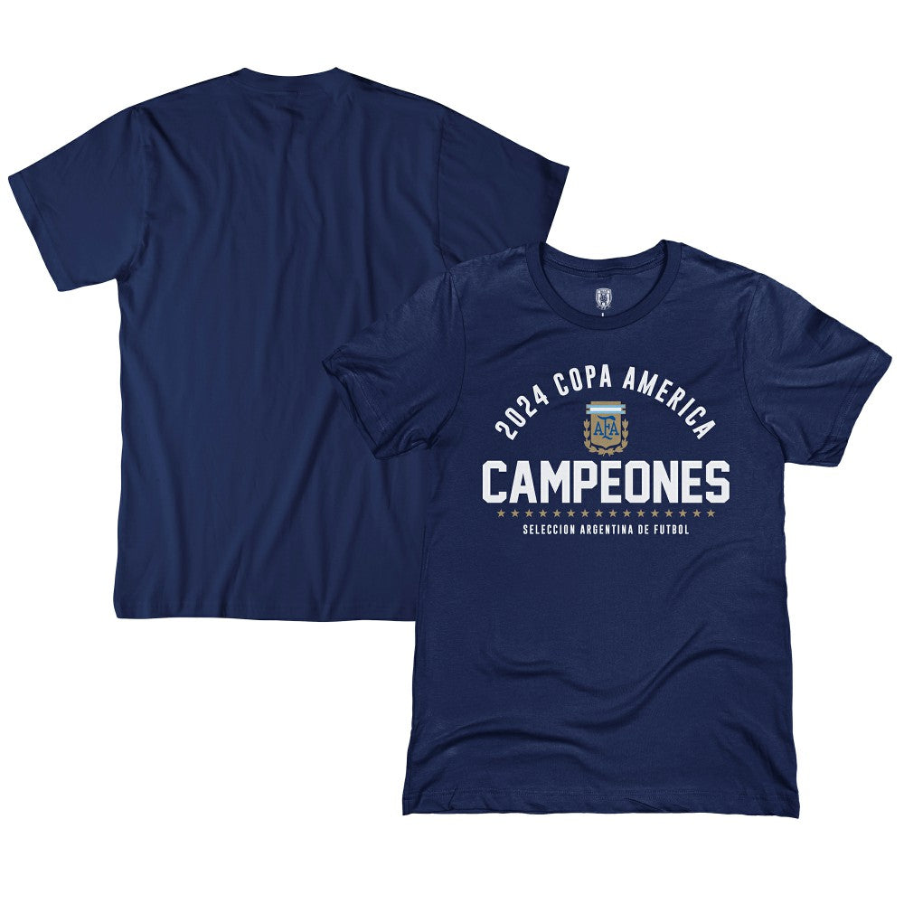 Argentina National Team 1863FC 2024 Copa America Champions T-Shirts - Navy