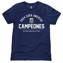 Argentina National Team 1863FC 2024 Copa America Champions T-Shirts - Navy