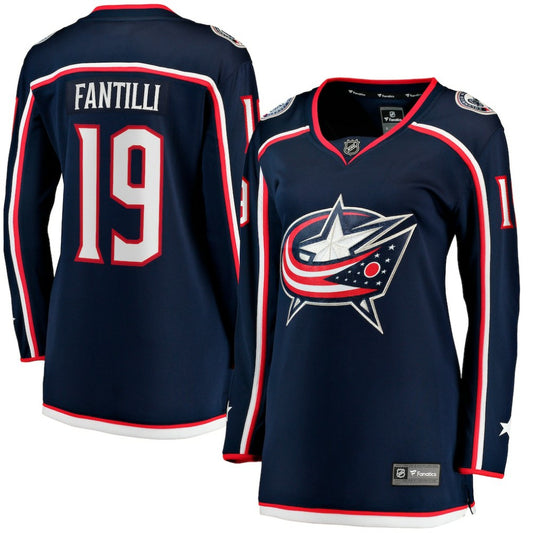 Adam Fantilli Columbus Blue Jackets Fanatics Women's Home Premier Breakaway Player Jersey Breakaway Jersey - Navy | NHL Jerseys