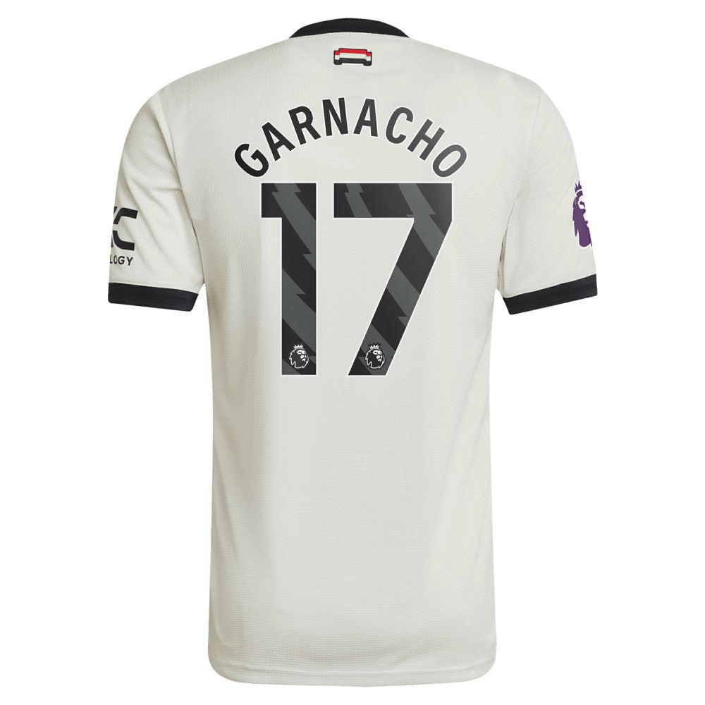 Adidas Alejandro Garnacho Manchester United Originals 2024/25 Third Jerseys - Cream