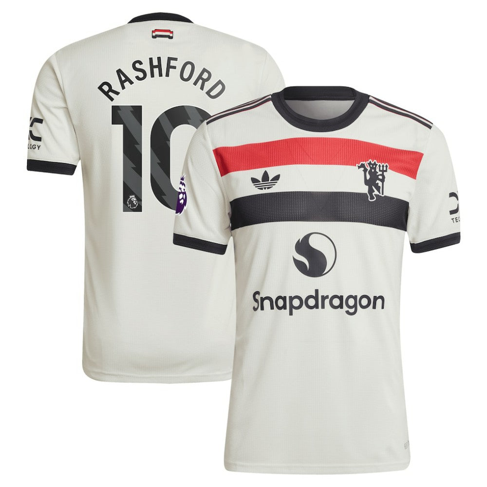 Adidas Marcus Rashford Manchester United Originals 2024/25 Third Jerseys - Cream