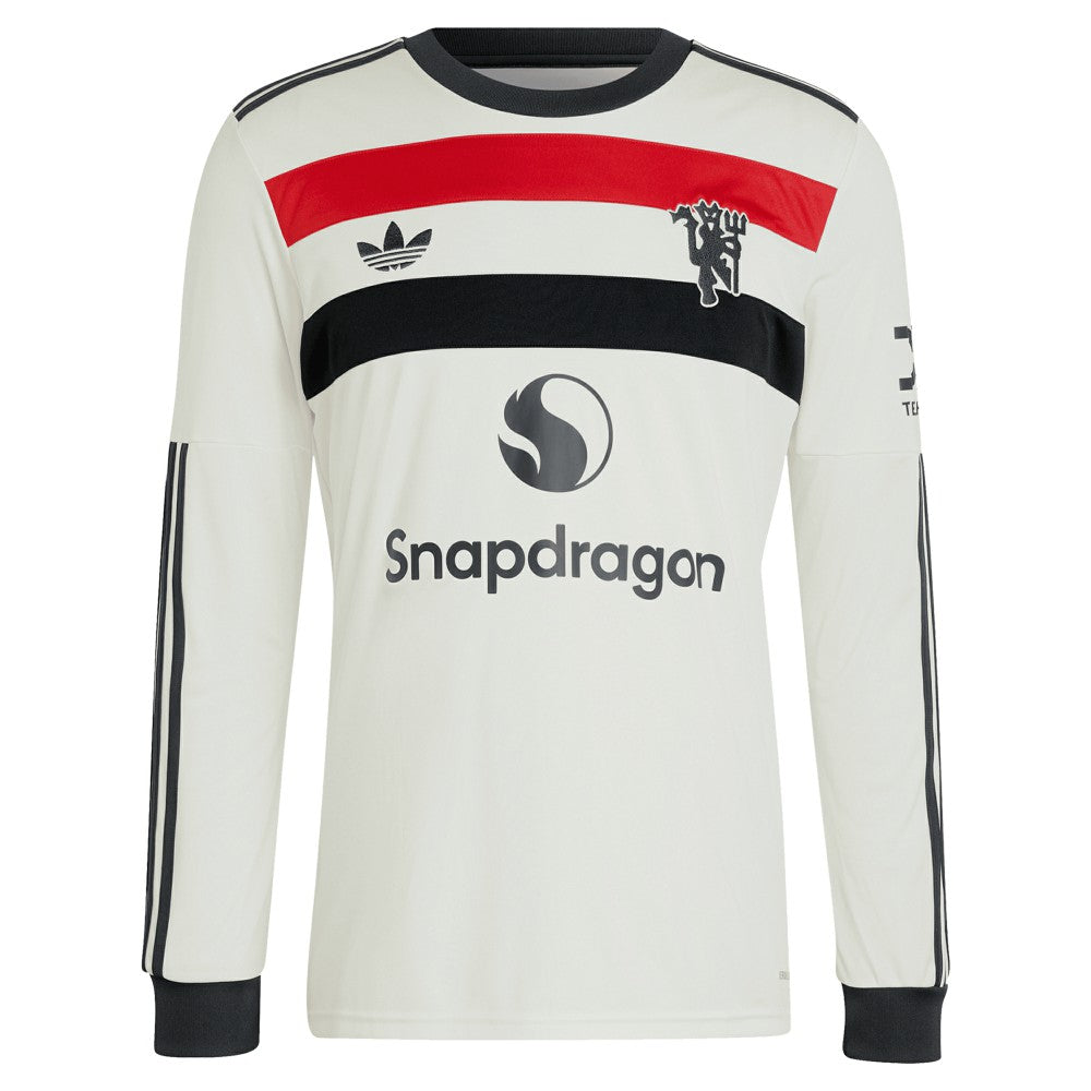 Adidas Marcus Rashford Manchester United Originals 2024/25 Third Replica Long Sleeve Jerseys - Cream