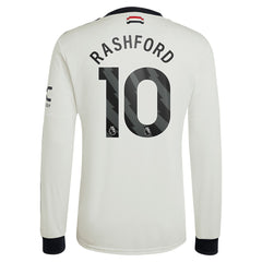 Adidas Marcus Rashford Manchester United Originals 2024/25 Third Replica Long Sleeve Jerseys - Cream