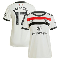 Adidas Alejandro Garnacho Manchester United Originals Women's 2024/25 Third Replica Jerseys - Cream