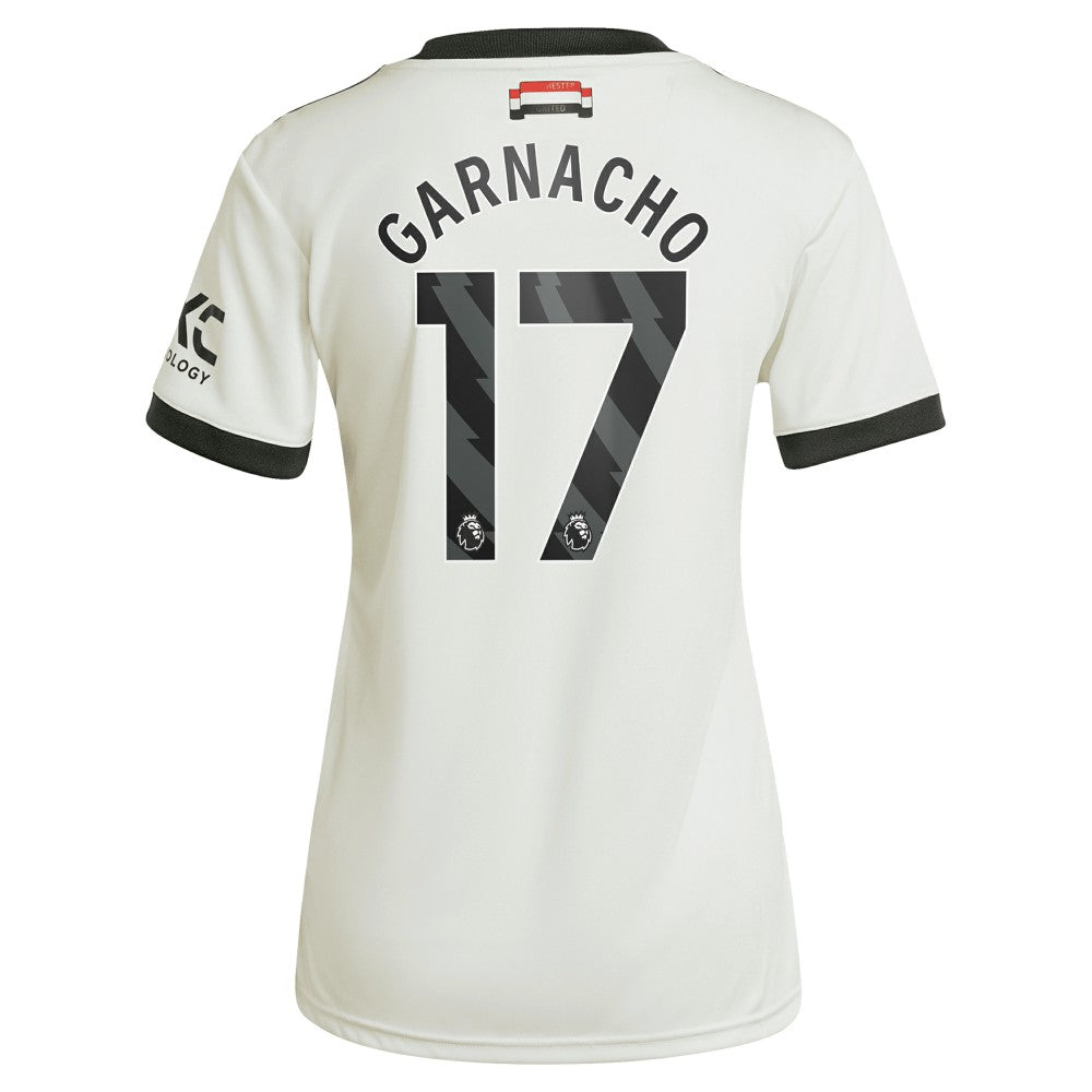 Adidas Alejandro Garnacho Manchester United Originals Women's 2024/25 Third Replica Jerseys - Cream