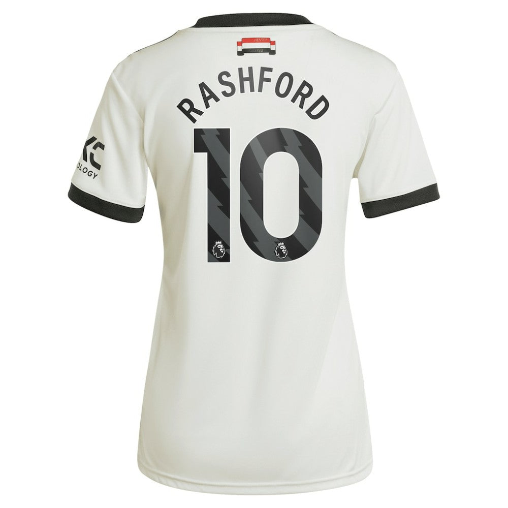 Adidas Marcus Rashford Manchester United Originals Women's 2024/25 Third Replica Jerseys - Cream