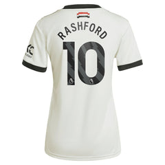 Adidas Marcus Rashford Manchester United Originals Women's 2024/25 Third Replica Jerseys - Cream