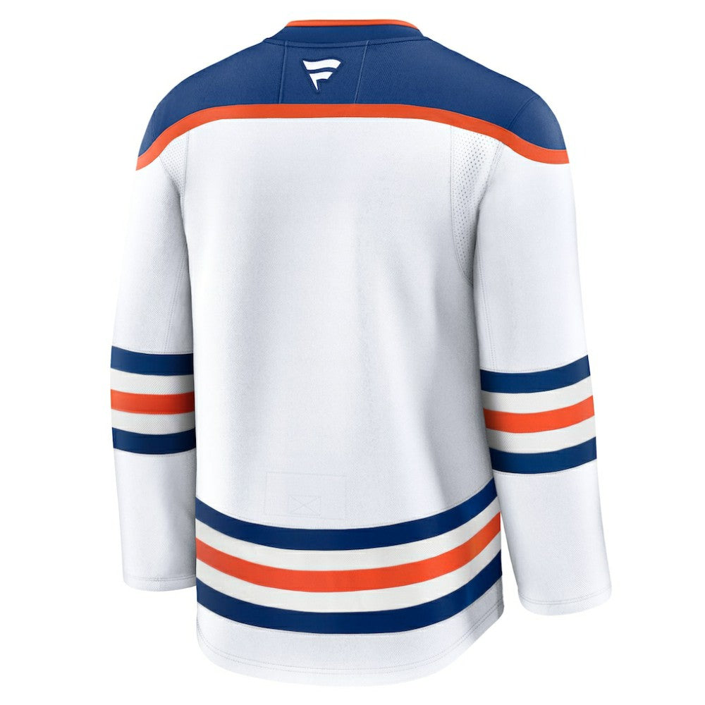 Edmonton Oilers Fanatics Away Premium Jersey - White | NHL Jerseys