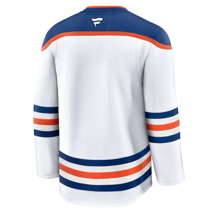 Edmonton Oilers Fanatics Away Premium Jersey - White | NHL Jerseys