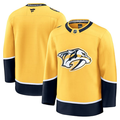 Nashville Predators Fanatics Home Premium Jersey - Yellow | NHL Jerseys