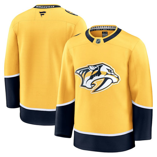 Nashville Predators Fanatics Home Premium Jersey - Yellow | NHL Jerseys