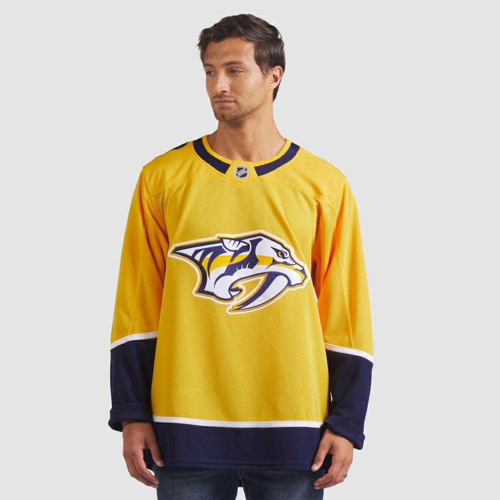Nashville Predators Fanatics Home Premium Jersey - Yellow | NHL Jerseys