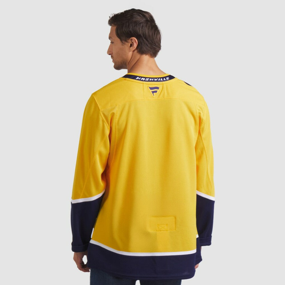 Nashville Predators Fanatics Home Premium Jersey - Yellow | NHL Jerseys