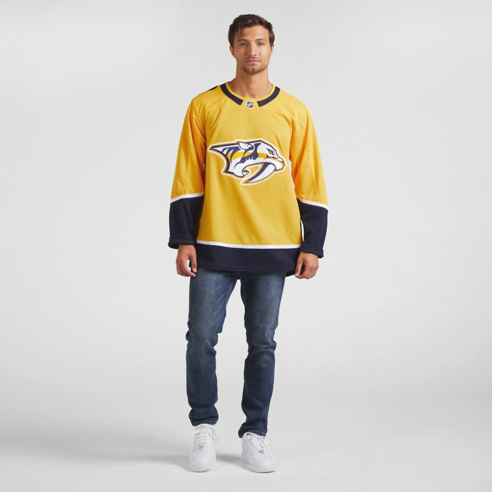 Nashville Predators Fanatics Home Premium Jersey - Yellow | NHL Jerseys