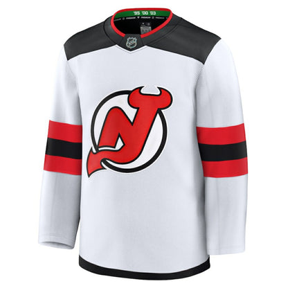 New Jersey Devils Fanatics Away Premium Jersey - White | NHL Jerseys