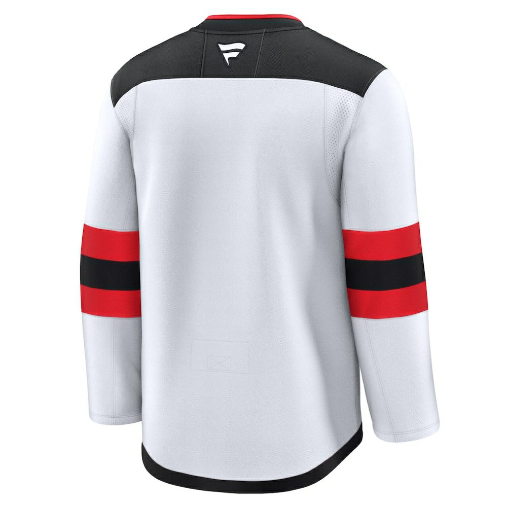 New Jersey Devils Fanatics Away Premium Jersey - White | NHL Jerseys