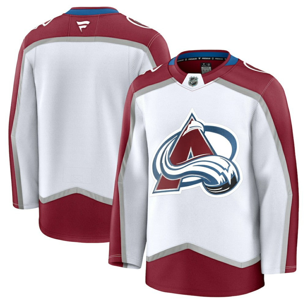 Colorado Avalanche Fanatics Away Premium Jersey - White | NHL Jerseys