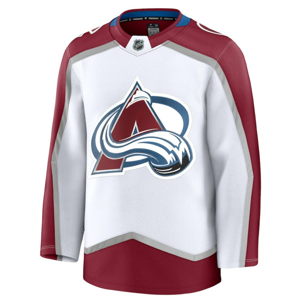 Colorado Avalanche Fanatics Away Premium Jersey - White | NHL Jerseys