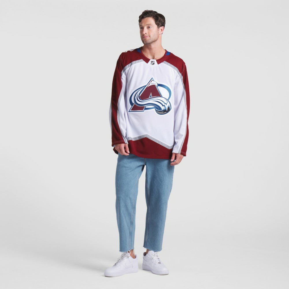 Colorado Avalanche Fanatics Away Premium Jersey - White | NHL Jerseys