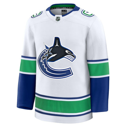Vancouver Canucks Fanatics Away Premium Jersey - White | NHL Jerseys