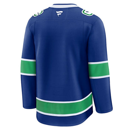Vancouver Canucks Fanatics Home Premium Jersey - Blue | NHL Jerseys
