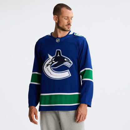 Vancouver Canucks Fanatics Home Premium Jersey - Blue | NHL Jerseys