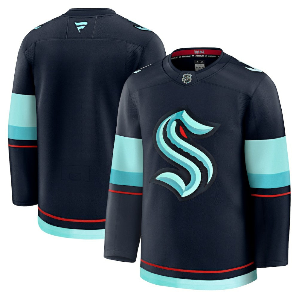 Seattle Kraken Fanatics Home Premium Jersey - Deep Sea Blue | NHL Jerseys