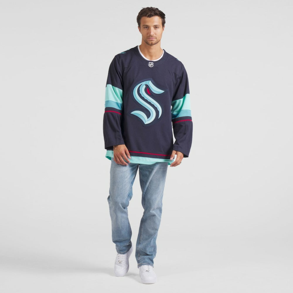Seattle Kraken Fanatics Home Premium Jersey - Deep Sea Blue | NHL Jerseys