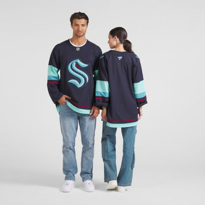 Seattle Kraken Fanatics Home Premium Jersey - Deep Sea Blue | NHL Jerseys